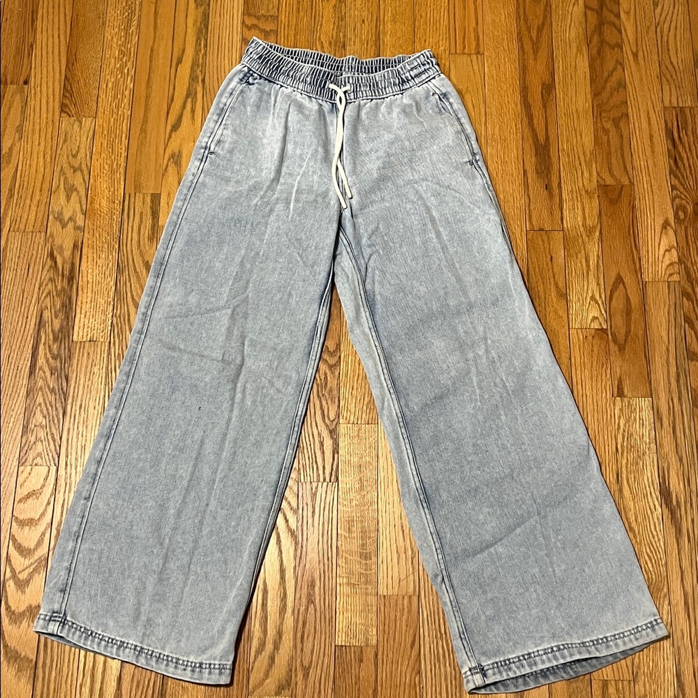 H&M Blue Denim Pants - Sweatpant jeans